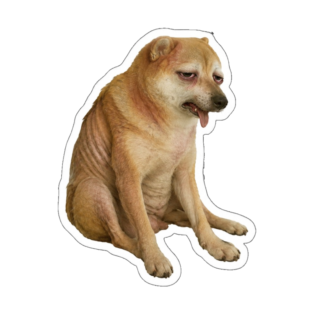 Dehydrated doggo at end of workday