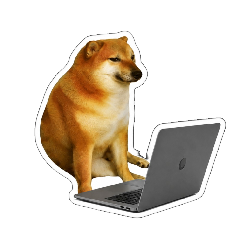 Doggo at work, fresh and focused