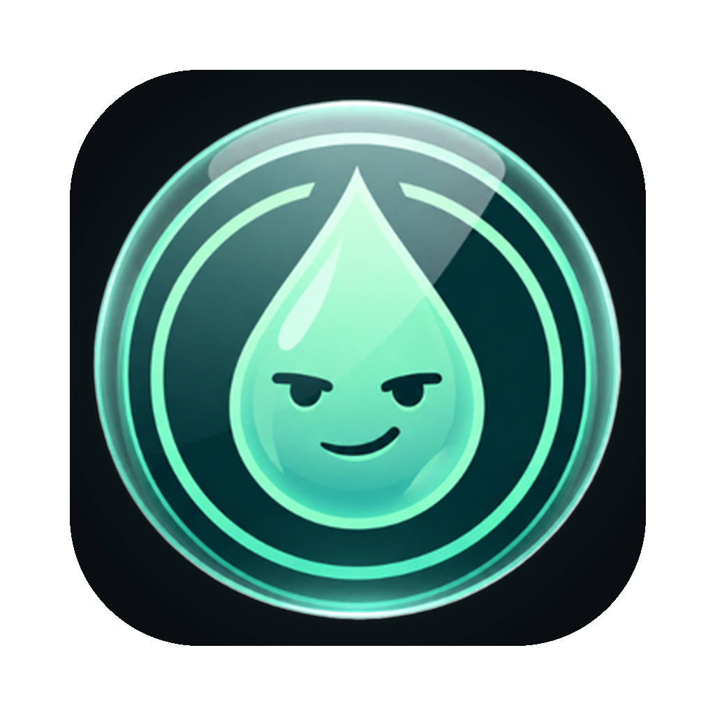 Hydration Hostage app icon, 1024 by 1024 pixels